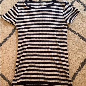 J.Crew navy striped top